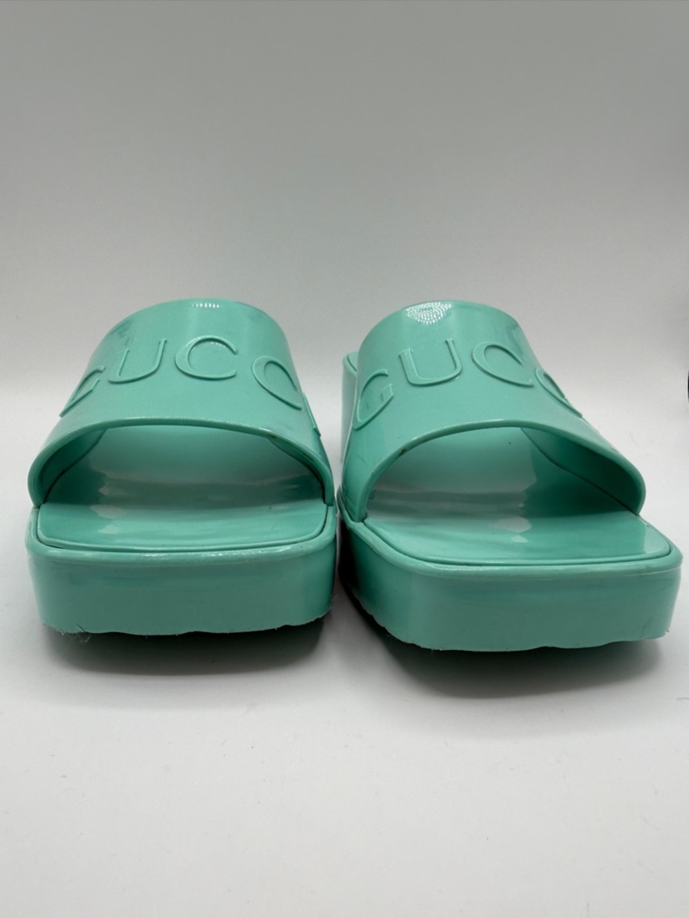 GUCCI Women's Mint Green
Platform Slide Mules size 39 - Picture 8 of 13